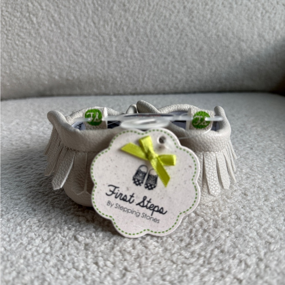 First Steps by Stride Rite Baby Moccasins Fringe Shoes Size 2 (3–6 Months) NWT - Picture 3 of 5
